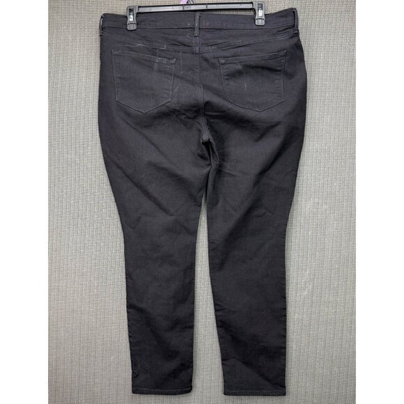 Old Navy Womens Size 16 Short Black Curvy/Profile Mid-Rise Skinny Jeans Denim - Picture 2 of 10